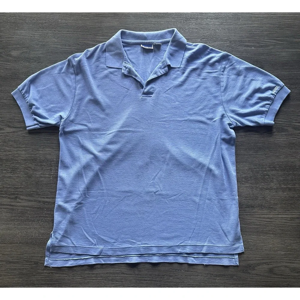 Vintage 90s LEVIS Men's Polo. Short Sleeve. Periwinkle. Size XL‎